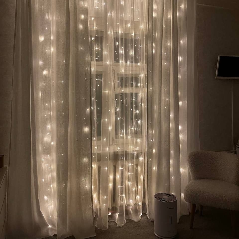 Kurtyna zimne światło LED